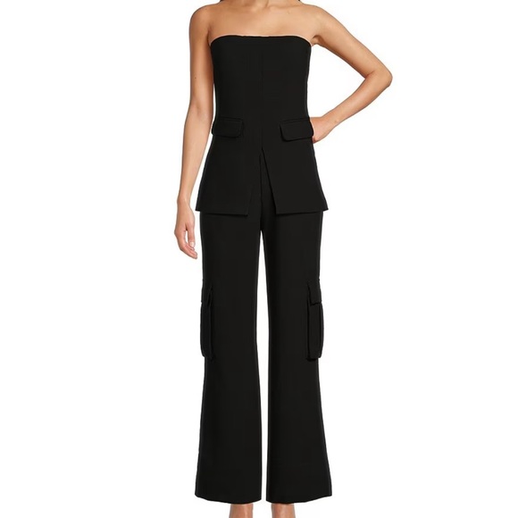 Le' AL.X Coordinating Strapless Pocketed Suit Top - Picture 3 of 9